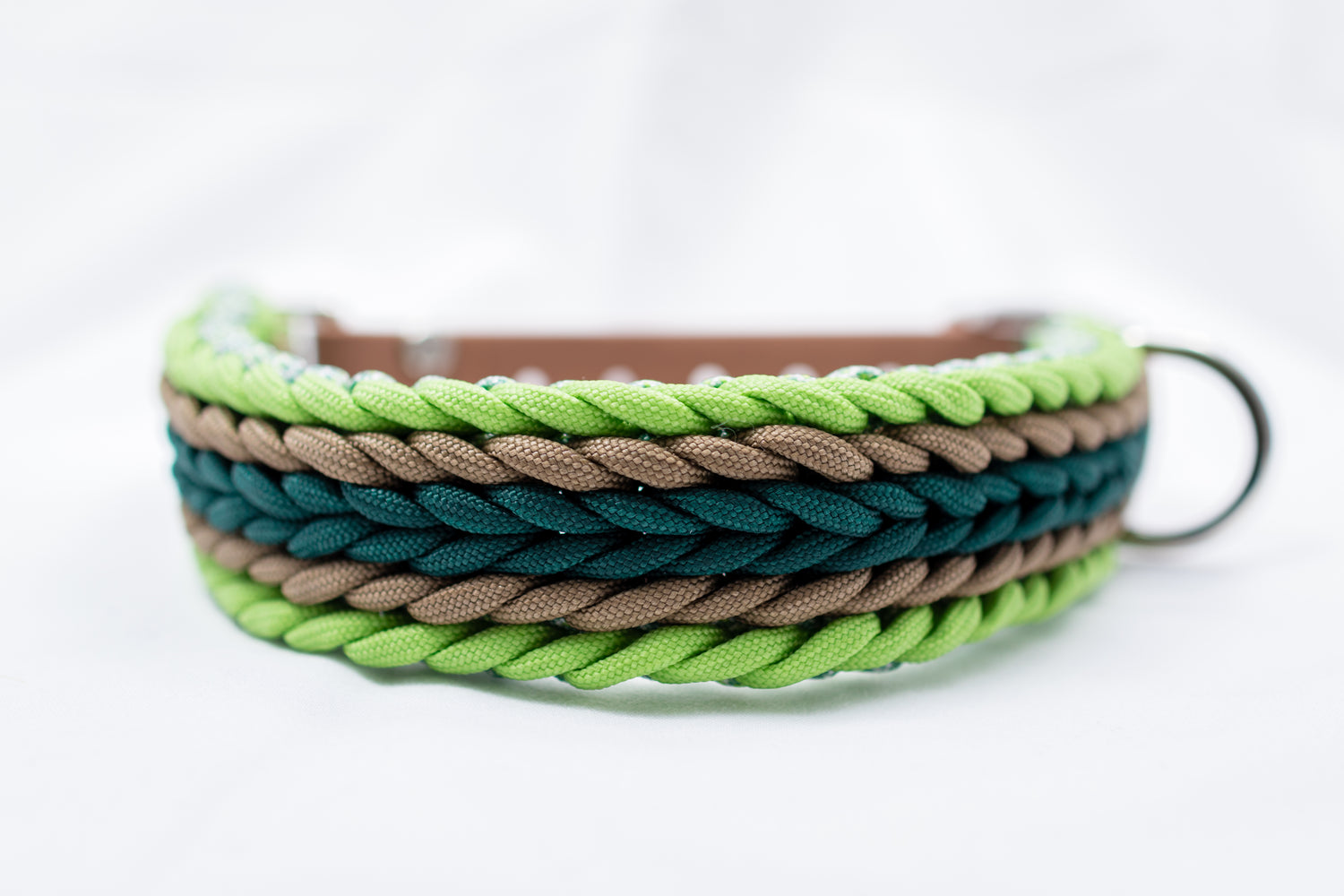 Halsband + Leinen Set Grün Mix