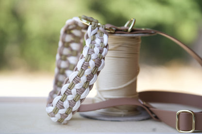 Hundegeschirr Leinen Set Olive Beige