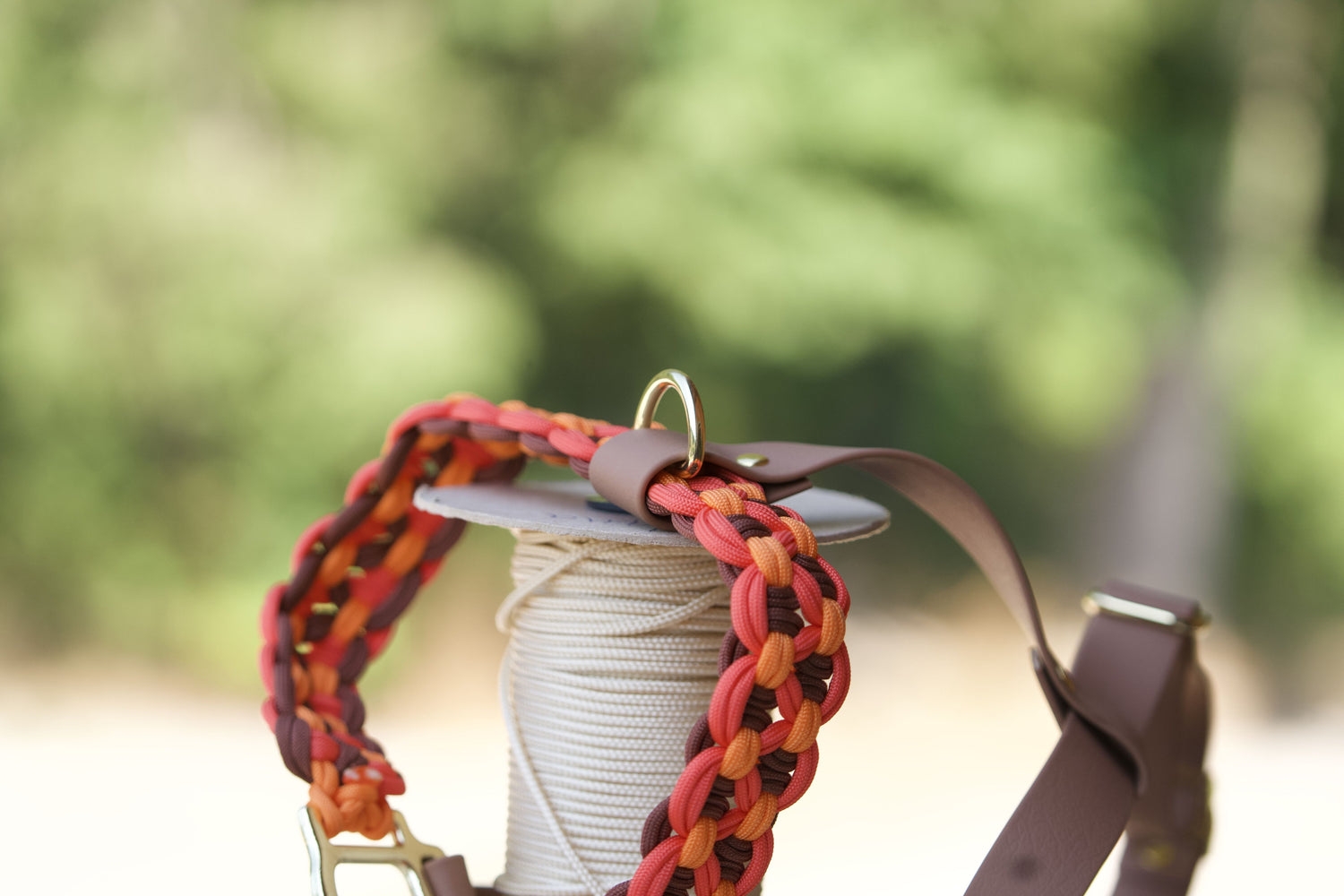 Hundegeschirr Braun Pink Orange